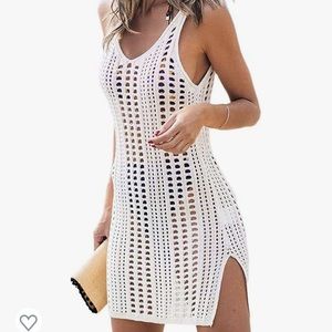 Brand new crocheted beach cover up